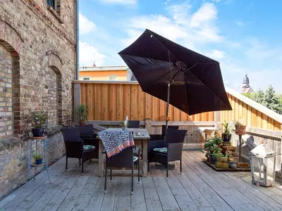 Ferienwohnung Blauregen Waren (Müritz) - Terrasse