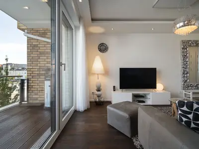 Ferienwohnung First Marina View Hafenresidenz Balkonzugang