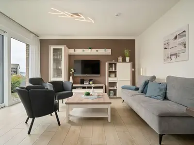 Ferienwohnung Müritztraum Hafenresidenz Gemütliches Wohnzimmer