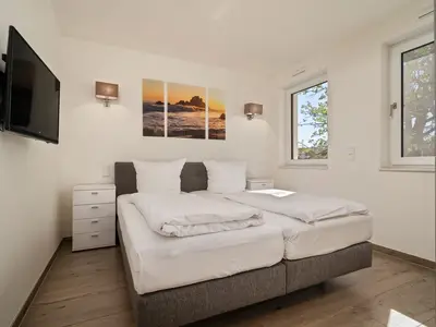 Ferienwohnung Müritz Utkiek Hafenresidenz Schlafzimmer
