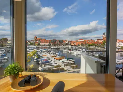 Panorama Suite A 33 - Waren Müritz - Blick auf den Hafen