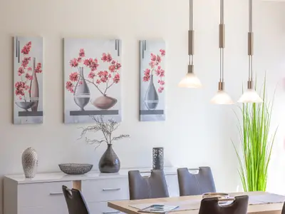 Ferienwohnung Leonie Hafenresidenz Waren (Müritz) – Wohn- und Essbereich