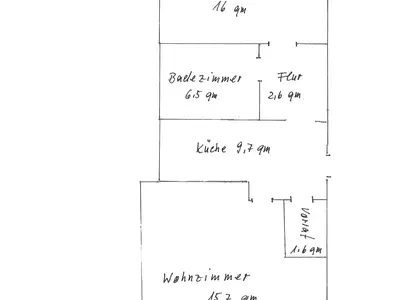 Grundriss der Ferienwohnung Schlebbe