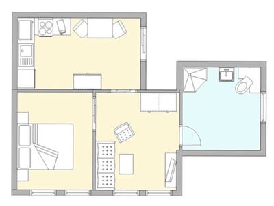 Ferienwohnung für 2 Personen (40 m²) in Warnemünde (Ostseebad) 2/9