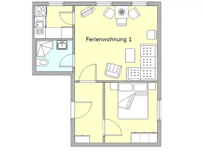 Ferienwohnung für 3 Personen (50 m²) in Rostock 9/10