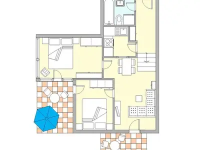 Ferienwohnung für 6 Personen (72 m²) in Rostock 7/10