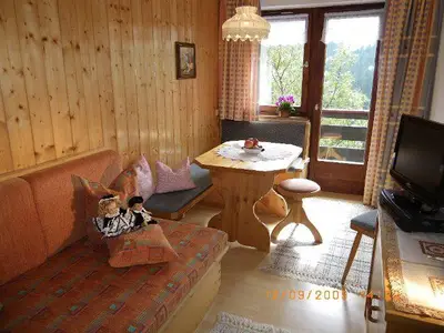 Gemütliche Stube mit Südbalkon