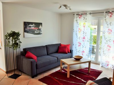 Wohnzimmer mit Sofabett