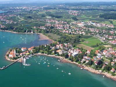 Wasserburg vom Zeppelin aus