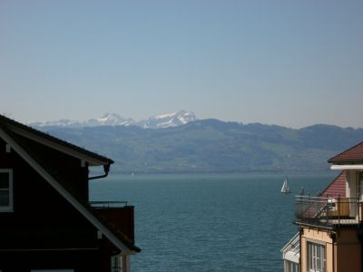 Blick auf den Säntis von unserem Haus aus