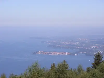 Blick vom Pfänder auf Lindau und Wasserburg