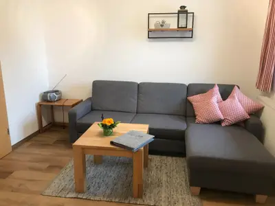 Ausziehsofa in der Wohnküche