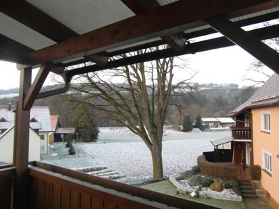 Aussicht vom Balkon