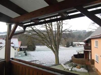Aussicht vom Balkon