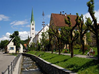 Weiler im Allgäu - Blick auf die Kirche