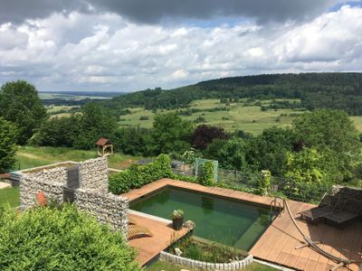 Schwimmteich mit Ausblick