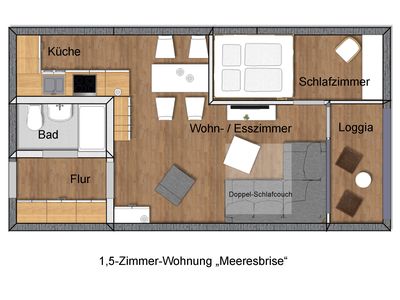 Ferienwohnung für 4 Personen (40 m²) in Wendtorf 7/10