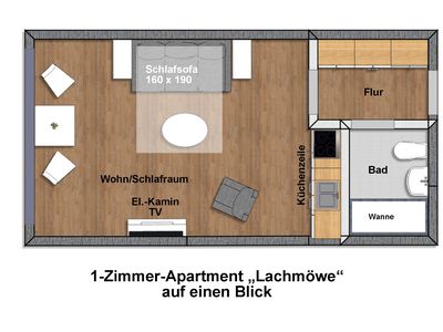 Ferienwohnung für 2 Personen (28 m²) in Wendtorf 6/10