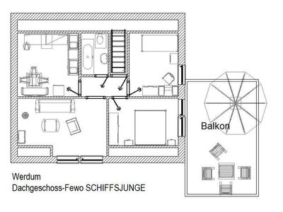 Ferienwohnung für 4 Personen (45 m²) in Werdum 8/10