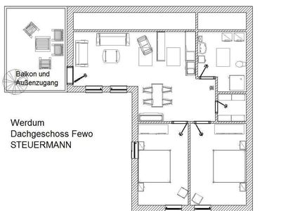 Ferienwohnung für 4 Personen (56 m²) in Werdum 10/10