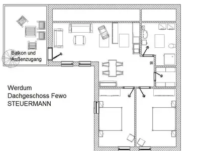 Ferienwohnung für 4 Personen (56 m²) in Werdum 10/10