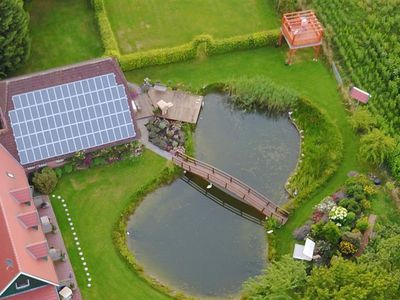 Blick  auf die Ferienanlage