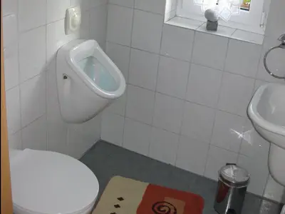 Das Gäste WC der Ferienwohnung