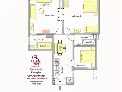 Ferienwohnung für 9 Personen (92 m²) in Wien 10/10