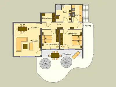 Ferienwohnung für 5 Personen (90 m²) in Wiesenthau 5/10