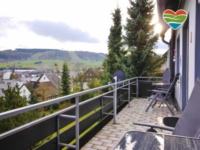 Fewo Ettelsberg-Panorama**** - Süd-Balkon mit Aussicht