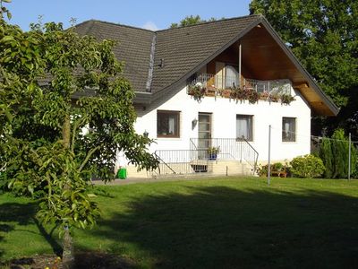 Ansicht Haus mit Garten