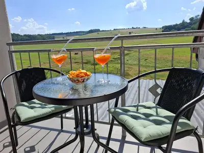 Balkon mit tollem Ausblick