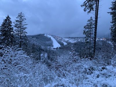 Blick auf den Slalomhang (Kappe)