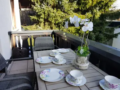 Sommerlicher Balkon