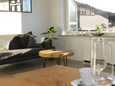 Ferienwohnug Bergblick Wohnzimmer