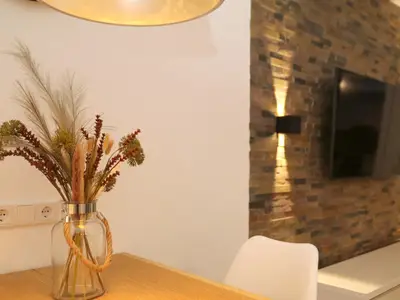 Ferienwohnug Seeblick - Wohnzimmer u. Küche