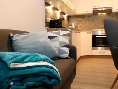 Ferienwohnug Seeblick - Wohnzimmer u. Küche