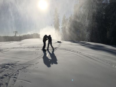 Sonne und Schnee