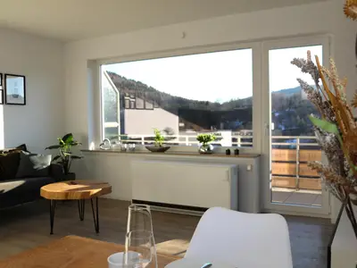 Ferienwohnung Bergblick - Wohnzimmer