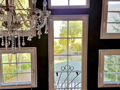 geteilte Fensterfront