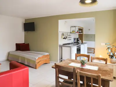 Kornblume Wohn- und Essbereich mit Einzelbett