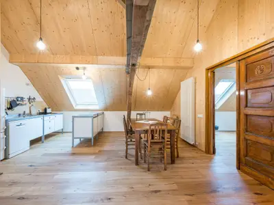 Pusteblume offenen Wohn- und Essebereich mit Küche