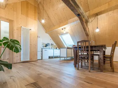 Pusteblume offenen Wohn- und Essebereich mit Küche