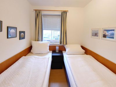 Schlafzimmer in der Ferienwohnung Inselnest am Meer in Wittdün auf Amrum