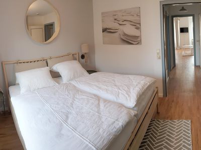 Schlafzimmer der Ferienwohnung Windstille in Wittdün auf Amrum