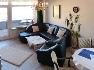 Wohnzimmer der Ferienwohnung Naujokat in Wittdün auf Amrum