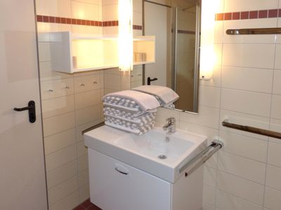 Badezimmer in der Ferienwohnung Therese 12 in Wittdün auf Amrum