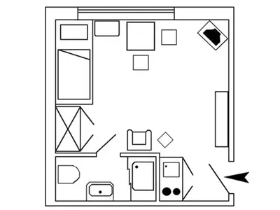 Ferienwohnung für 1 Person (18 m²) in Wittdün 5/10