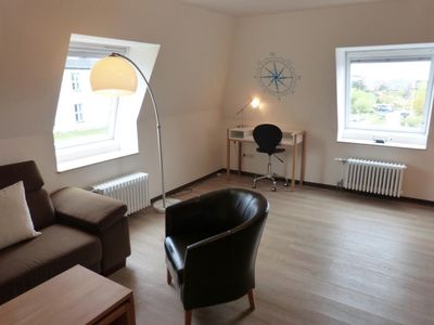 Wohnzimmer in der Ferienwohnung Therese 12 in Wittdün auf Amrum