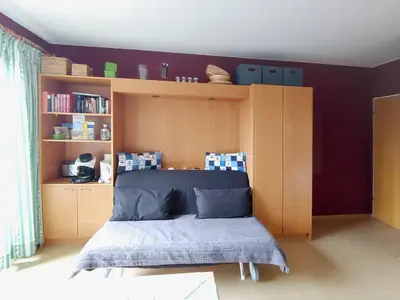 Wohnzimmer in der Ferienwohnung Inselnest am Meer in Wittdün auf Amrum